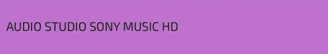 AUDIO STUDIO SONY MUSIC HD
